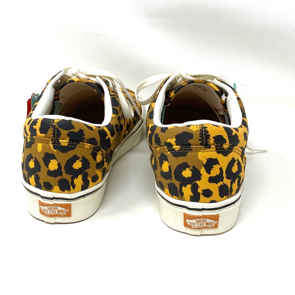 💖MEGA SALE💖VANS Comfycush Old Skool Leopard Yellow Black Womens VN0A5DYC9KK - Picture 8 of 11